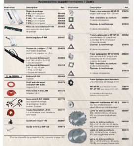 Fraise multi MF 26 cc AF-MAX dans le coffret T-MAX - Mafell 917801 - Version coupe et folding plaque alu