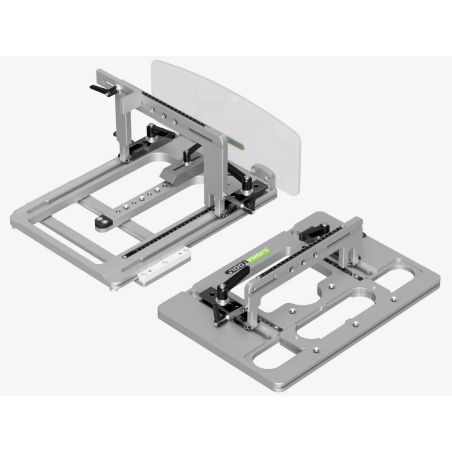 Set de gabarit pour tenons droits 40mm d'epaisseur - ronds (usinage mortaise et tenon à la défonceuse)