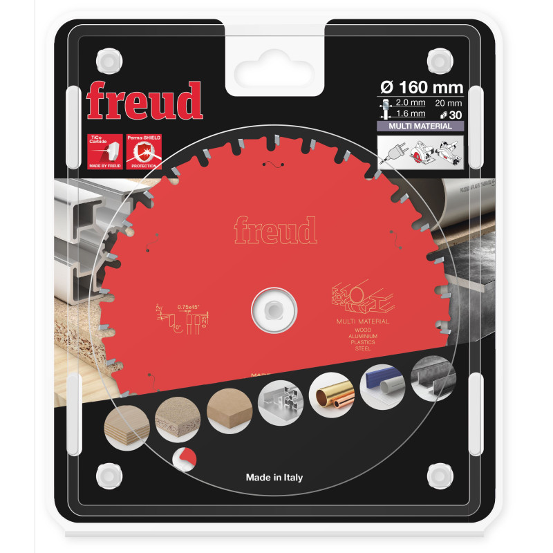 Lame pour scie circulaire portative D160 2/1,6 AL20 Z30 TPB 0° Freud Lame pour scie circulaire portative D160 2/1,6 AL20 Z30 TPB 0° Freud