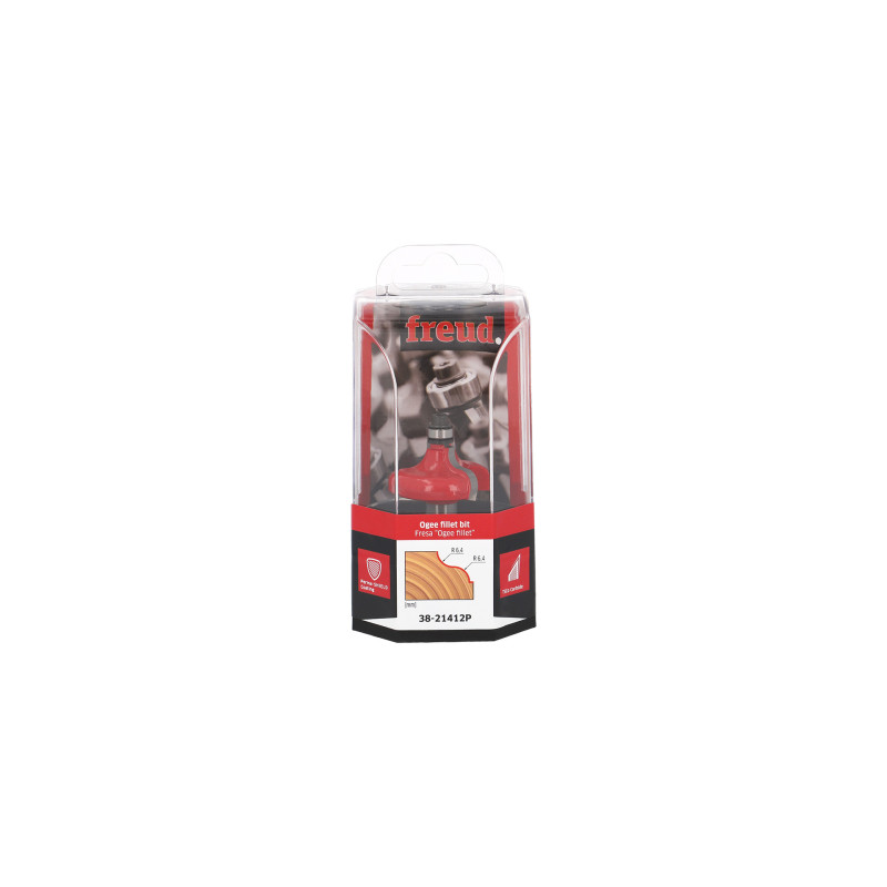 Mèche à doucine avec feuillure D38,1 H15,7/63,4 Q12 Z2 Freud