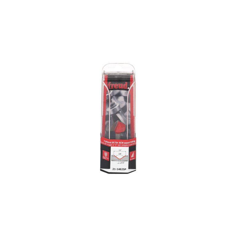 Fraise pour rainure en V pour pliage de panneaux ACM 108° D19,05 Q6,35 H12,7/50 Freud