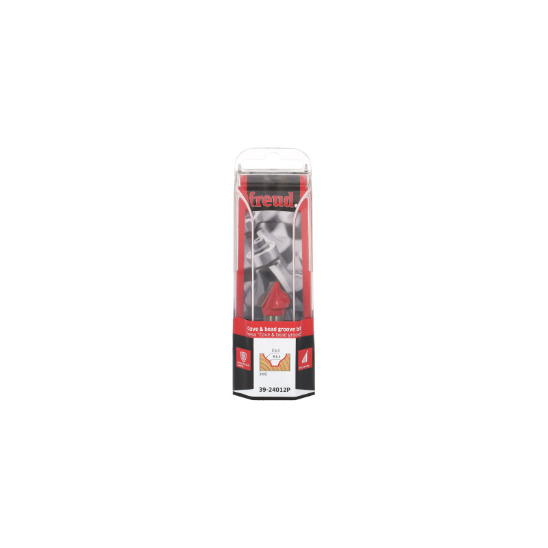 Mèche à rainurer décorative arrondie D19 H12,7/44,5 Q12 Z2 Freud Mèche à rainurer décorative arrondie D19 H12,7/44,5 Q12 Z2 Freud