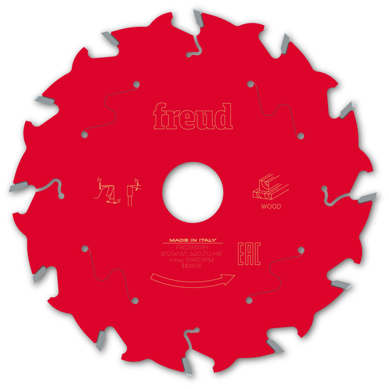 Lame pour scie circulaire portative D120 1,8/1,3 AL20 Z12 BA 15° Freud