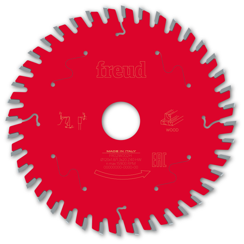 Lame pour scie circulaire portative D120 1,8/1,3 AL20 Z40 BA 5° Freud Lame pour scie circulaire portative D120 1,8/1,3 AL20 Z40 BA 5° Freud