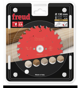Lame pour scie circulaire portative D130 2,4/1,6 AL20 Z24 BA 15° Freud