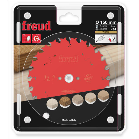 Lame pour scie circulaire portative D150 2,4/1,6 AL16 Z24 BA 15° Freud