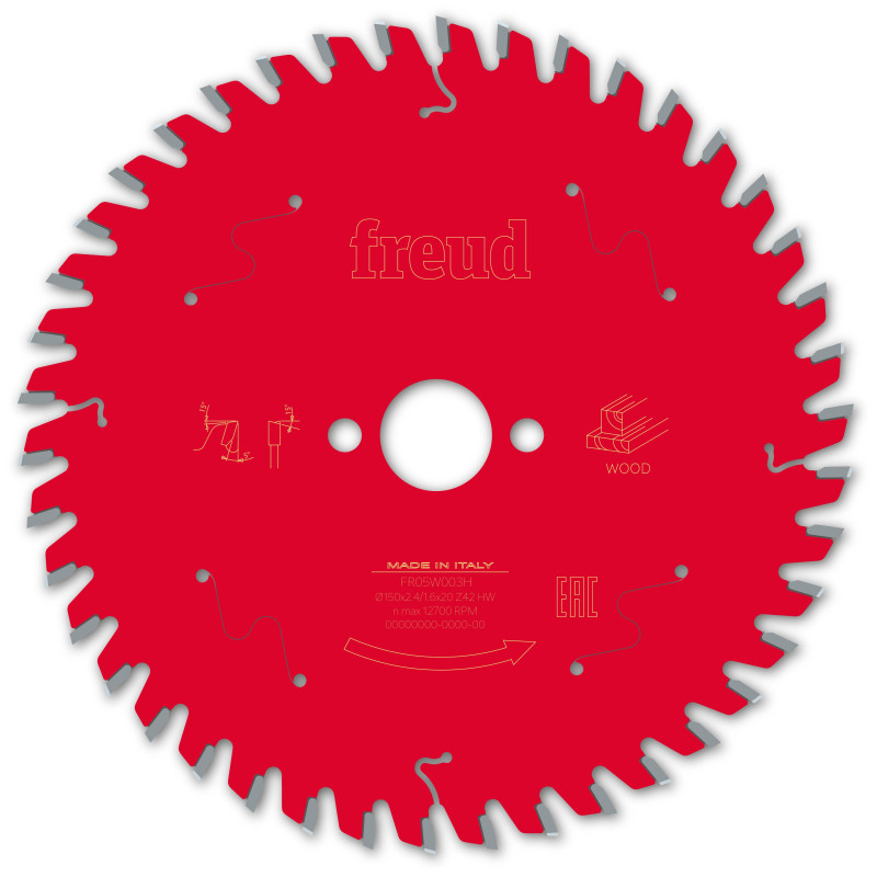 Lame pour scie circulaire portative D150 2,4/1,6 AL20 Z42 BA 5° Freud