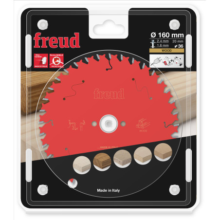 Lame pour scie circulaire portative D160 2,4/1,6 AL20 Z36 BA 10°