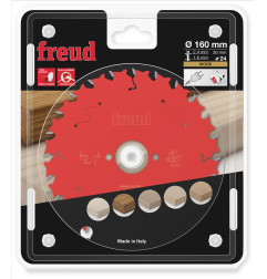 Lame pour scie circulaire portative D160 2,4/1,6 AL30 Z24 BA 15° Freud