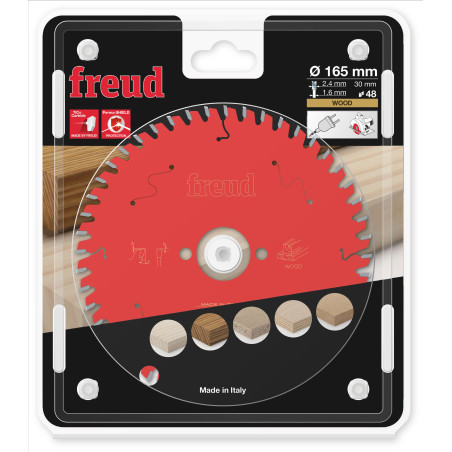 Lame pour scie circulaire portative D165 2,4/1,6 AL30 Z48 BA 5° Freud