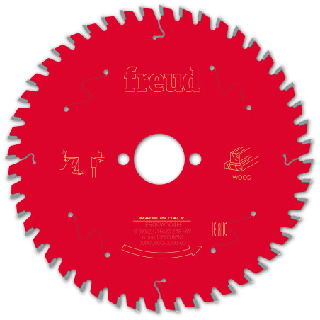 Lame pour scie circulaire portative D180 2,4/1,6 AL30 Z48 BA 5° Freud