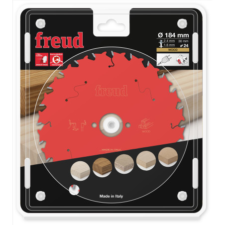 Lame pour scie circulaire portative D184 2,4/1,6 AL30 Z24 BA 15° Freud