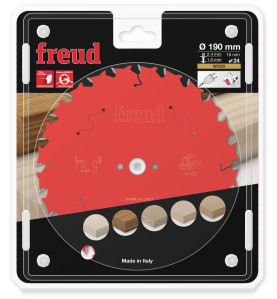 Lame pour scie circulaire portative D190 2,4/1,6 AL16 Z24 BA 15° Freud