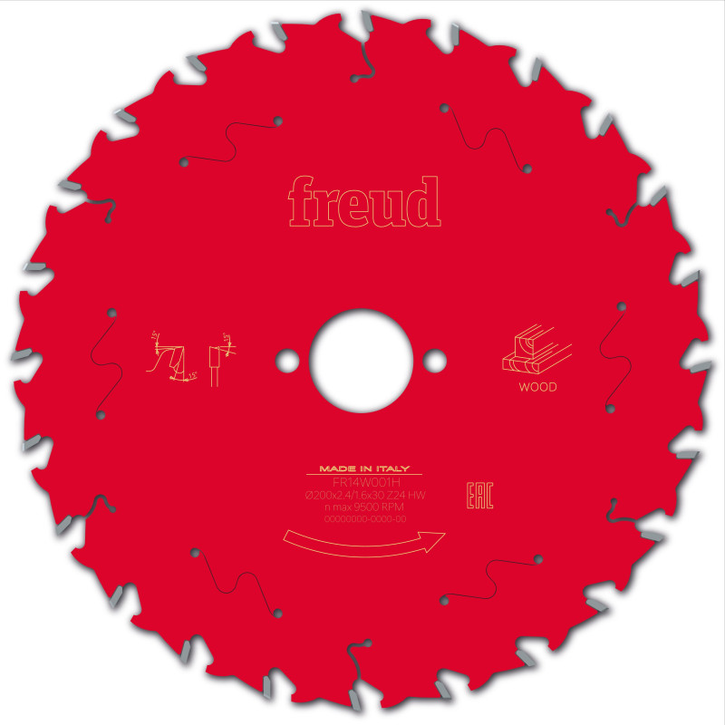 Lame pour scie circulaire portative D200 2,8/1,8 AL30 Z24 BA 15° Freud