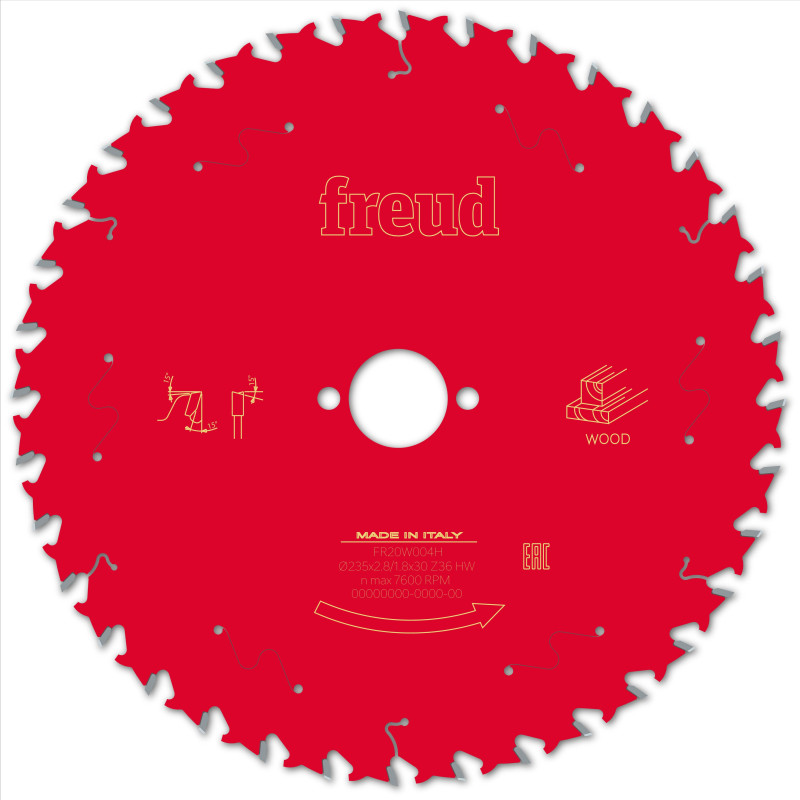 Lame pour scie circulaire portative D235 2,8/1,8 AL30 Z36 BA 15° Freud Lame pour scie circulaire portative D235 2,8/1,8 AL30 Z36 BA 15° Freud