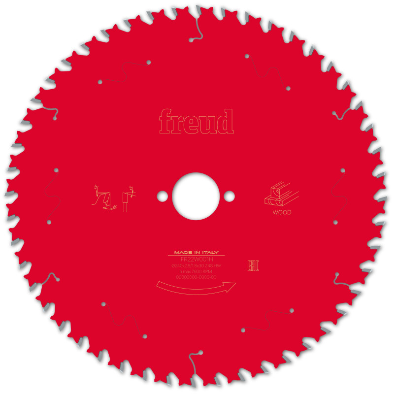 Lame pour scie circulaire portative D240 2,8/1,8 AL30 Z48 BA 15° Freud