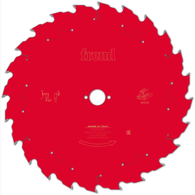 Lame pour scie circulaire portative D350 3,5/2,2 AL30 Z24 BA 20° Freud