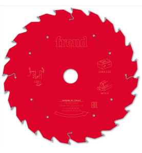 Lame pour scie circulaire portative sans fil D184 1,55/1 AL20 Z24 BA 25° Freud