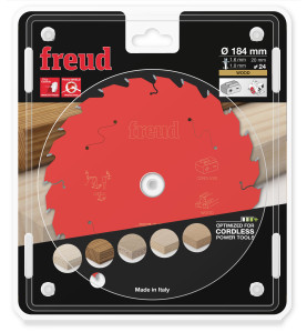 Lame pour scie circulaire portative sans fil D184 1,55/1 AL20 Z24 BA 25° Freud