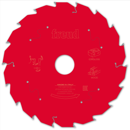 Lame pour scie circulaire portative sans fil D190 1,45/1 AL30 Z18 BA 25° Freud