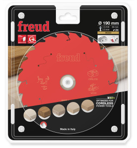 Lame pour scie circulaire portative sans fil D190 1,45/1 AL30 Z24 BA 25° Freud