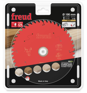 Lame pour scie circulaire portative sans fil D190 1,45/1 AL30 Z48 BA 15° Freud