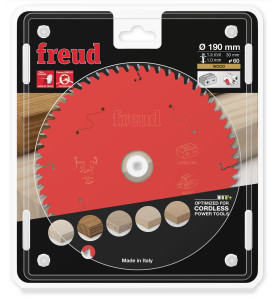 Lame pour scie circulaire portative sans fil D190 1,45/1 AL30 Z60 BA 10° Freud