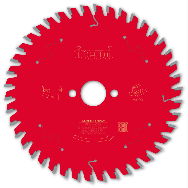 Lame pour scie circulaire portative filaire/sans fil D140 1,8/1,3 AL20 Z42 BA 5° Freud