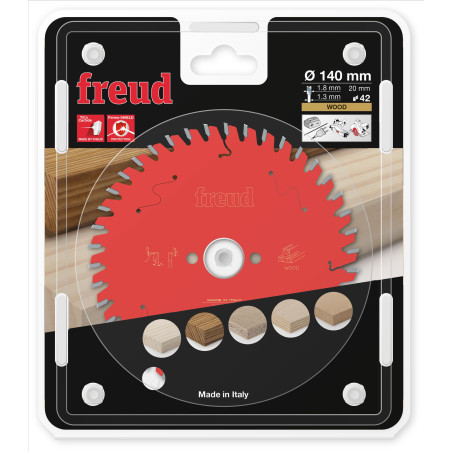 Lame pour scie circulaire portative filaire/sans fil D140 1,8/1,3 AL20 Z42 BA 5° Freud