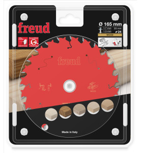 Lame pour scie circulaire portative filaire/sans fil D165 1,7/1,3 A20 Z24 BA 15° Freud