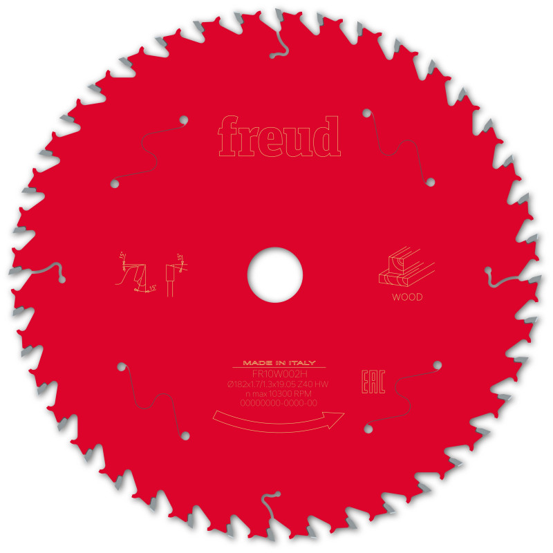 Lame scie circulaire portative filaire/sans fil D182 1,7/1,3 AL19,05 Z40 BA 15° Freud Lame scie circulaire portative filaire/sans fil D182 1,7/1,3 AL19,05 Z40 BA 15° Freud