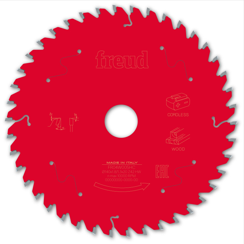 Lame pour scie circulaire portative sans fil D140 1,8/1,3 AL20 Z42 BA 5° Freud