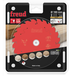 Lame pour scie circulaire portative sans fil D160 1,45/1 AL20 Z24 BA 25° Freud