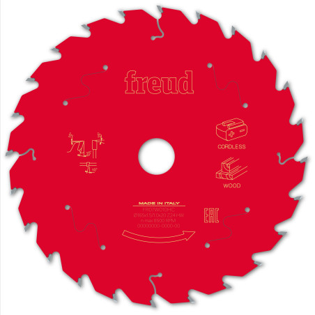 Lame pour scie circulaire portative sans fil D165 1,45/1 AL20 Z24 BA 25° Freud