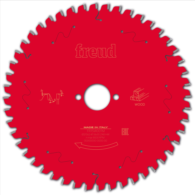 Lame pour scie circulaire portative D210 2,4/1,8 AL30 Z48 BA -5° Freud