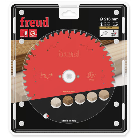 Lame pour scie circulaire portative D216 2,4/1,8 AL30 Z48 BA -5° Freud