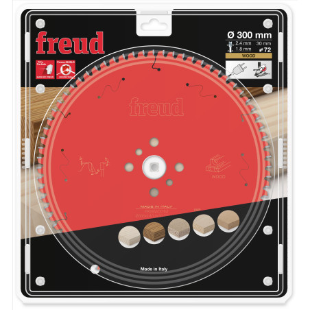 Lame pour scie circulaire portative D300 2,4/1,8 AL30 Z72 BA -5° Freud