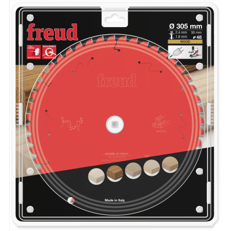 Lame pour scie circulaire portative D305 2,4/1,8 AL30 Z48 BA -5° Freud