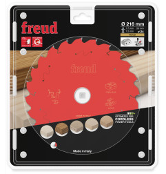 Lame pour scie circulaire portative sans fil D216 1,7/1,2 AL30 Z24 BA 5° Freud