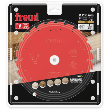 Lame pour scie circulaire portative sans fil D250 2,1/1,6 AL30 Z24 BA 5° Freud