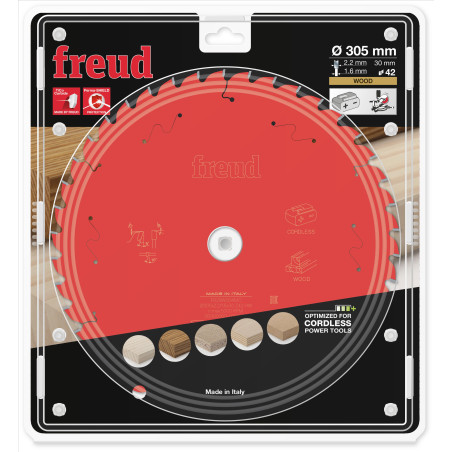 Lame pour scie circulaire portative sans fil D305 2,2/1,6 AL30 Z42 BA 5° Freud