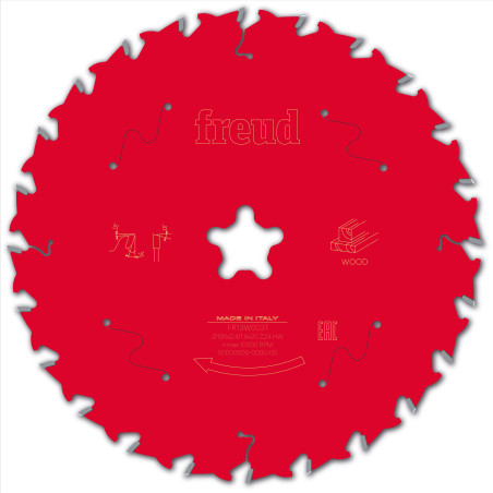 Lame pour scie circulaire portative D190 2,4/1,6 Fastfix Z24 BA 15° Freud