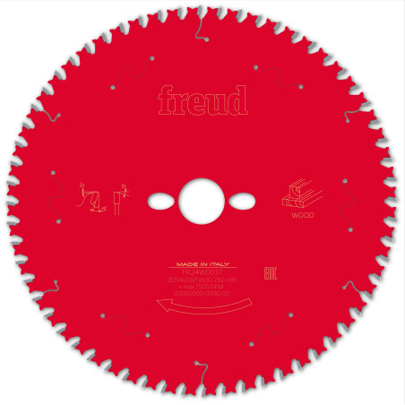 Lame pour scie circulaire portative D254 2,6/1,8 AL30 Z60 BA 10° Freud