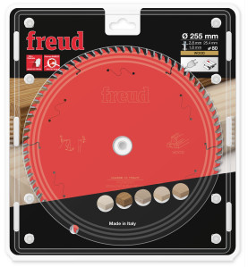 Lame pour scie circulaire portative D255 2,8/1,8 AL25,4 Z80 BA 15° Freud