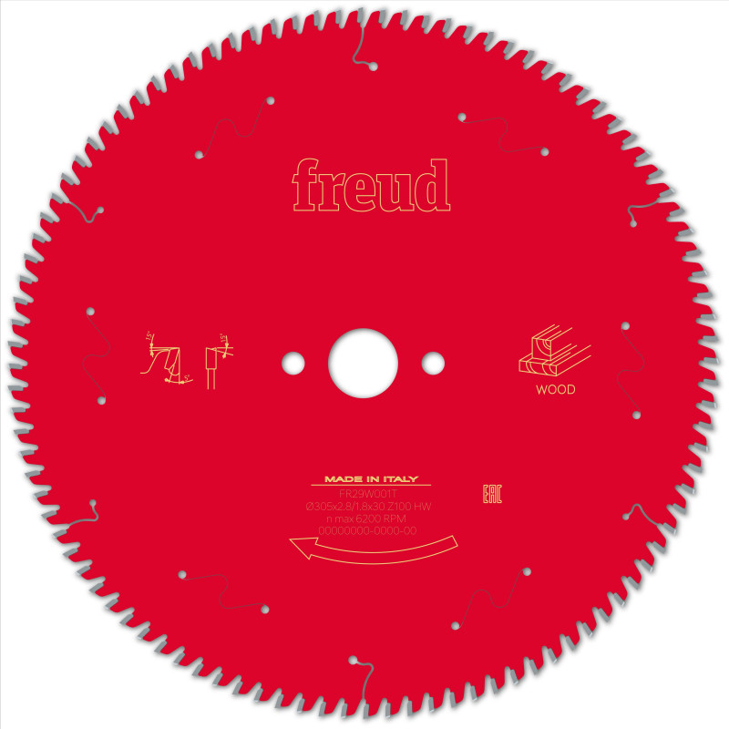 Lame pour scie circulaire portative D305 2,8/1,8 AL30 Z100 BA 5° Freud