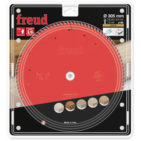 Lame pour scie circulaire portative D305 2,8/1,8 AL25,4 Z96 BA 15° Freud