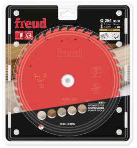 Lame pour scie circulaire portative sans fil D254 2,1/1,6 AL30 Z40 BA 20° Freud