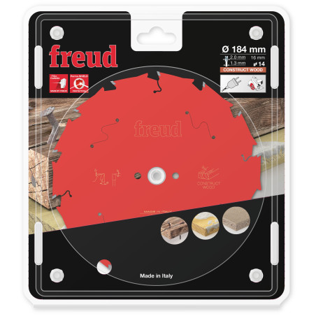 Lame pour scie circulaire portative D184 2/1,3 AL16 Z14 BA 18° Freud