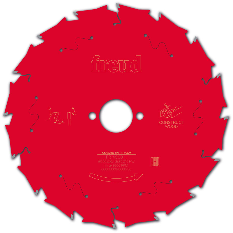 Lame pour scie circulaire portative D200 2/1,3 AL30 Z16 BA 18° Freud