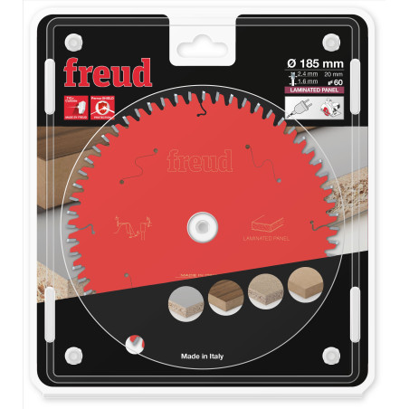 Lame pour scie circulaire portative D185 2,4/1,6 AL20 Z60 BA -5° Freud